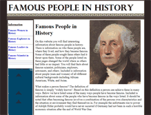 Tablet Screenshot of famous-people-in-history.com